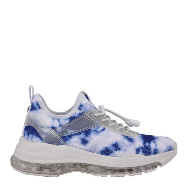Nine West Catchme Blue White Sneakers | South Africa 01B57-8Y65
